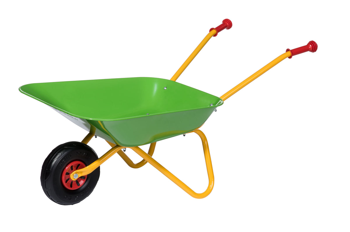WHEELBARROW GREEN/YELLOW METAL