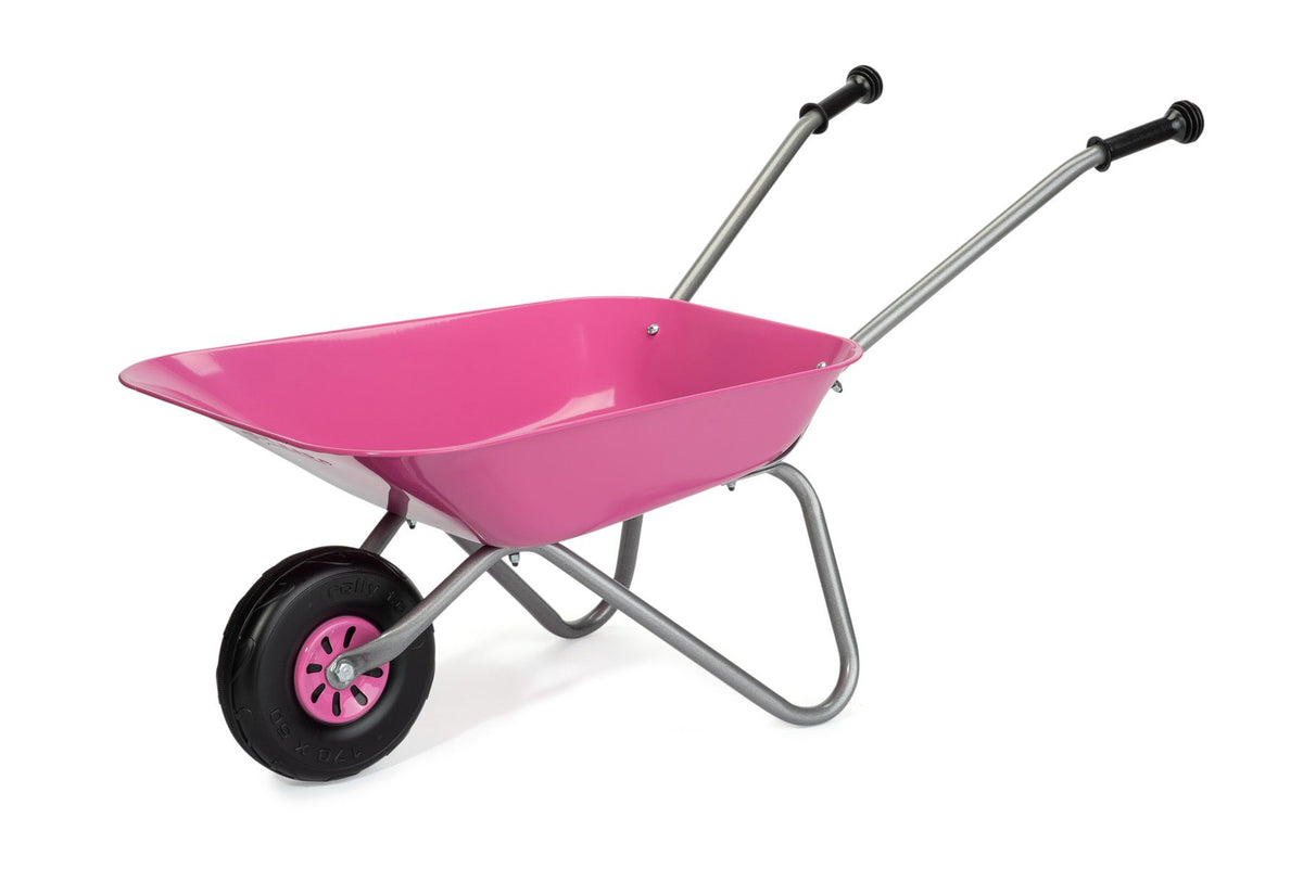 WHEELBARROW METAL PINK