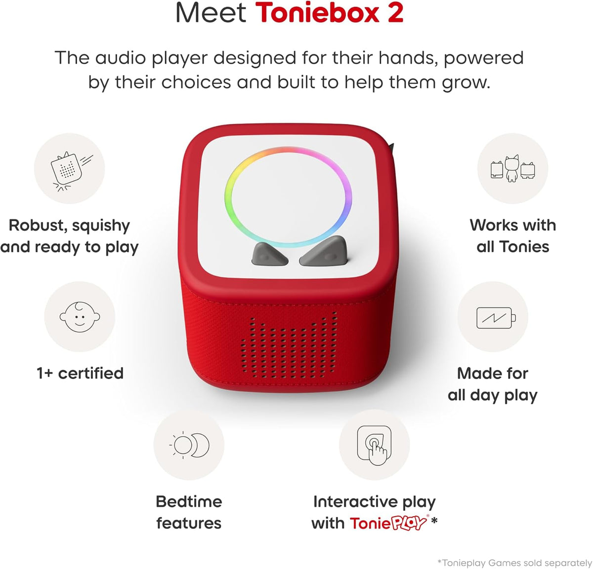TONIEBOX 2 SUNSET RED