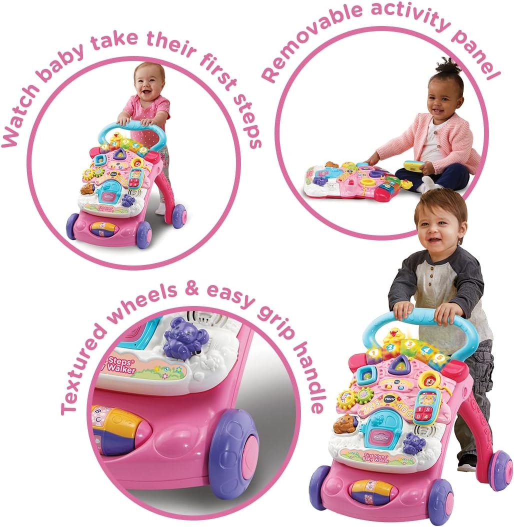 FIRST STEPS WALKER PINK