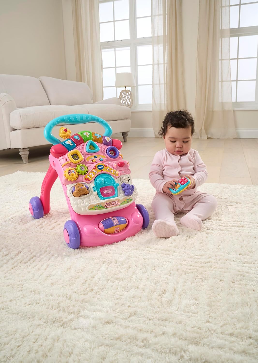 FIRST STEPS WALKER PINK