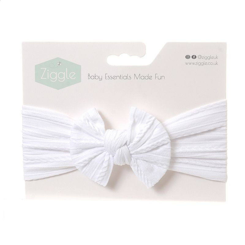 HEADBAND WHITE TOP BOW