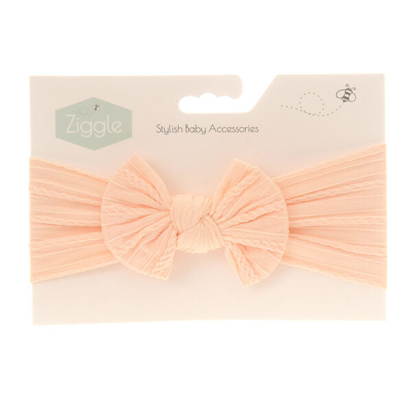 HEADBAND PEACH TOP BOW
