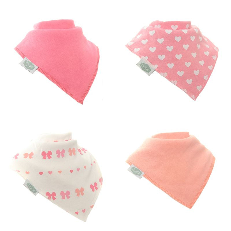 HEARTS & BOWS BIB SET