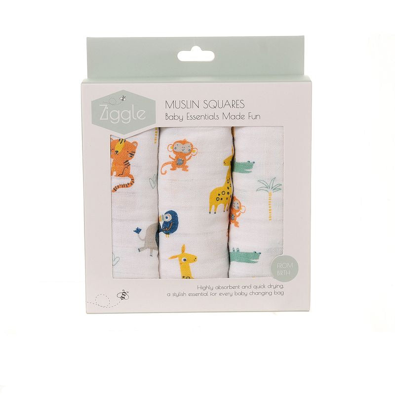 SAVANNAH ANIMALS MUSLIN SET